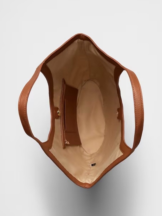 🆕- Banana Republic- Woven Hobo Straw Tote Bag with Brown Trim - Picture 3 of 9